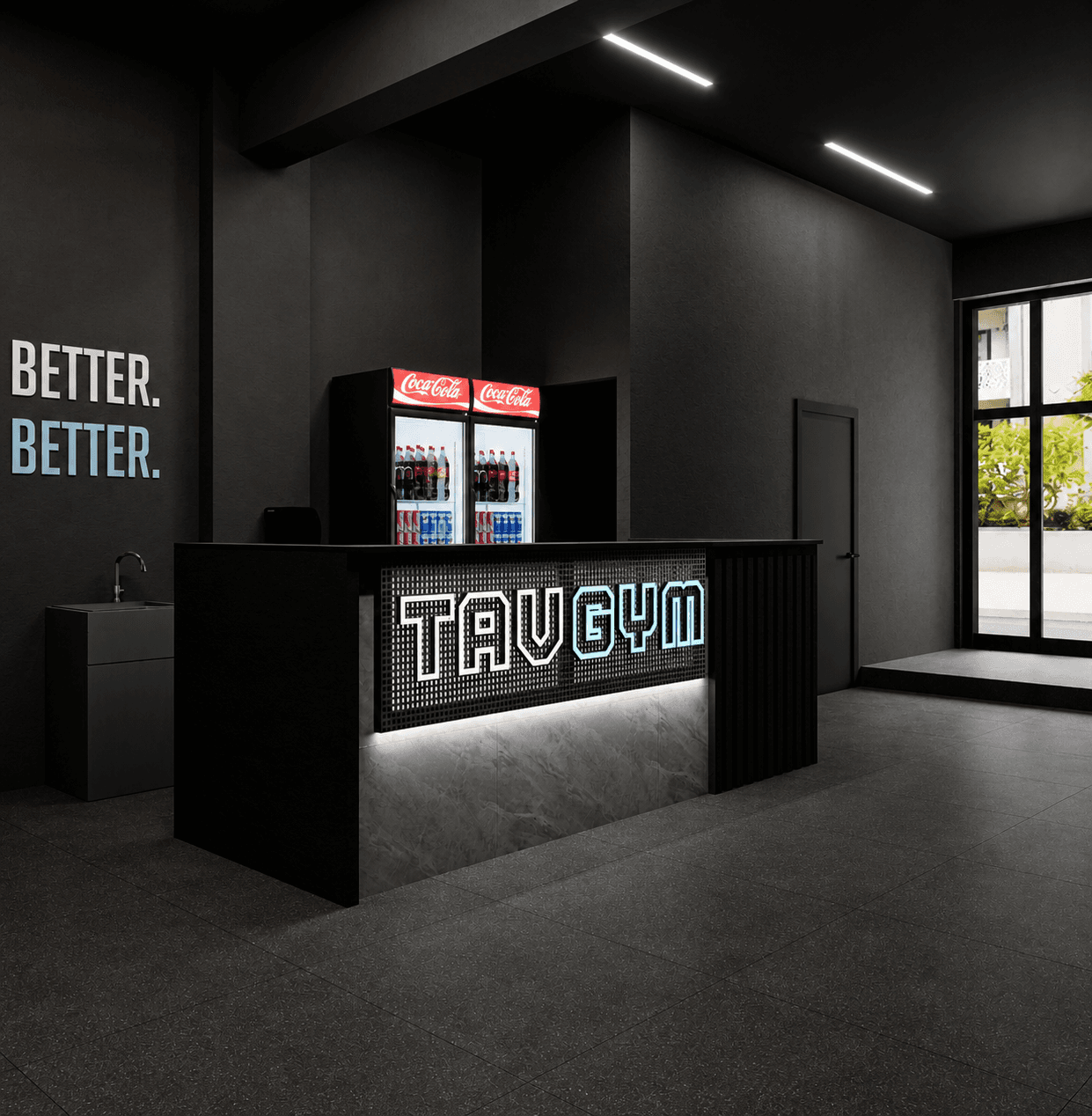 Recepția TAV GYM — perspectivă laterală